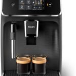Philips 2200 Series Kaffeevollautomat EP2220/10 – Touch-Display, Milchaufschäumer, Keramikmahlwerk, Schwarz