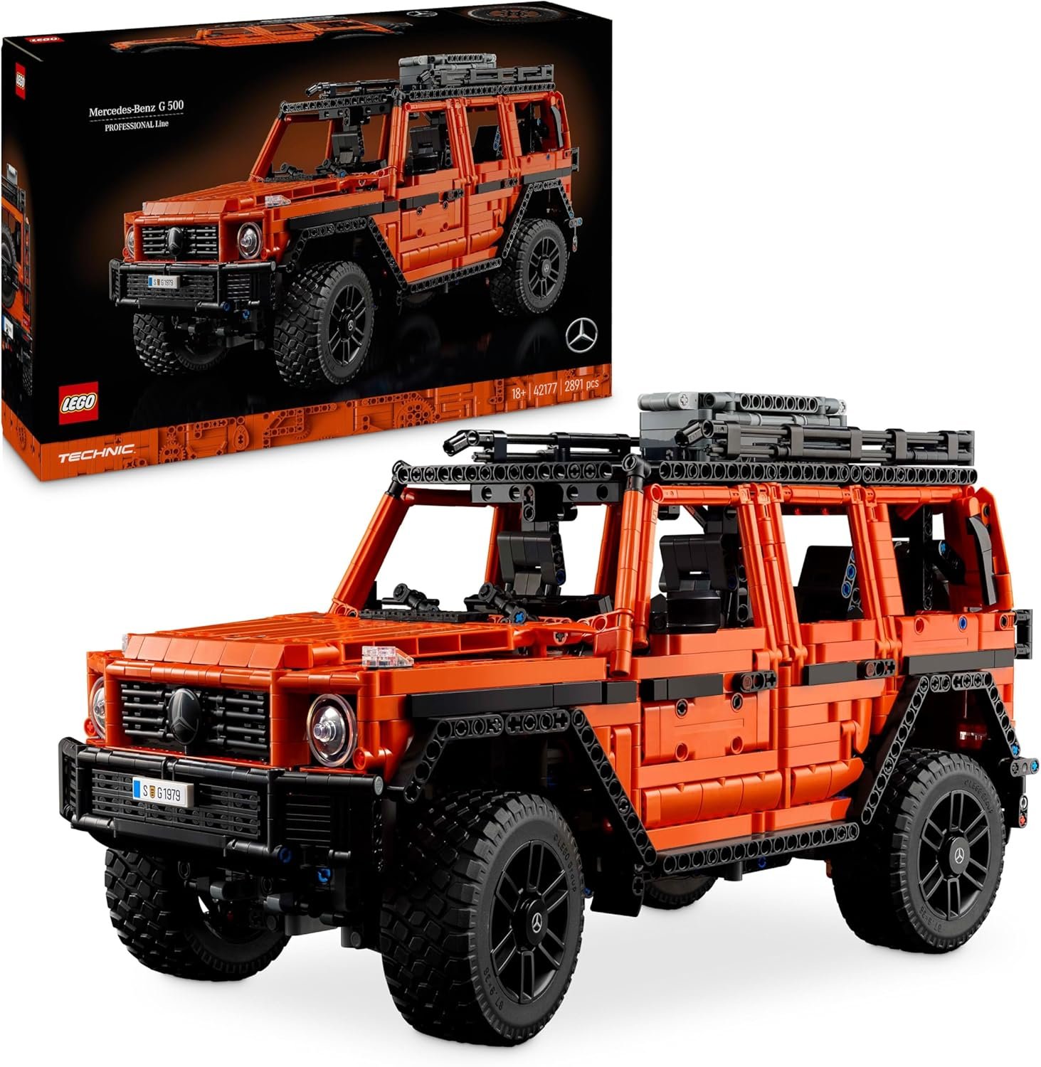 LEGO Technic 42177 – Mercedes-Benz G 500 Professional Line, Auto-Modell für Erwachsene, 2.891 Teile, Bauset & Sammlerstück