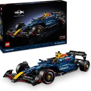 LEGO Technic 42206 – Oracle Red Bull Racing RB20 F1 Rennauto, 1:8 Modell, V6-Motor, Getriebe & Lenkung, Formel 1 Bauset für Erwachsene & Teenager