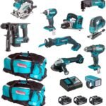 Makita MPK1810233A 18 V Akku-Werkzeug-Set – 11 Maschinen inkl. 3×3,0 Ah Akkus, Ladegerät & 2 Trolley-Boxen