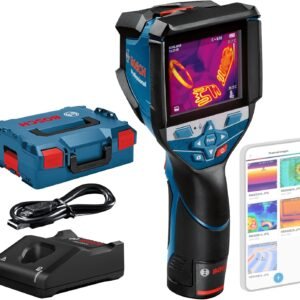 Bosch Professional GTC 600 C Wärmebildkamera – 12V System, –20 °C bis +600 °C, 256 × 192 px, App-Anbindung, inkl. Akku & L-BOXX