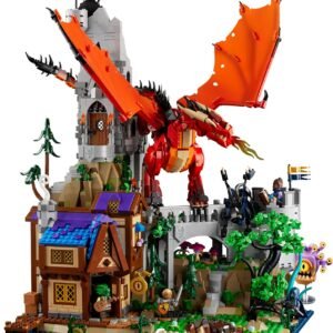 LEGO Ideas Dungeons & Dragons: Die Sage vom Roten Drachen 21348 – Fantasy-Bauset für Erwachsene, 3.745 Teile
