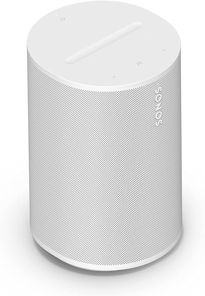 Sonos Era 100 Smart Speaker – Stereo WLAN & Bluetooth Lautsprecher, Trueplay, Amazon Alexa kompatibel, AUX-Unterstützung – Weiß